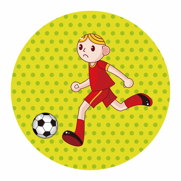 Sport soccer player theme elements vector,eps — Stock Vector