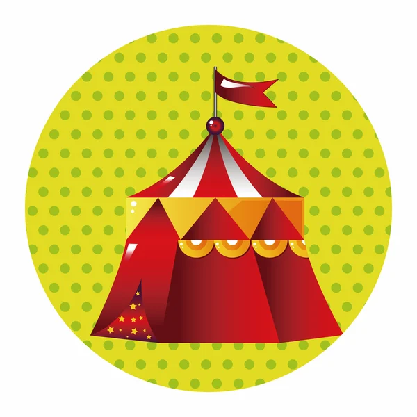 Speeltuin circus tent thema elementen vector, eps — Stockvector