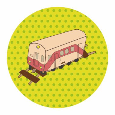 ulaşım tren Tema öğeleri vektör, eps