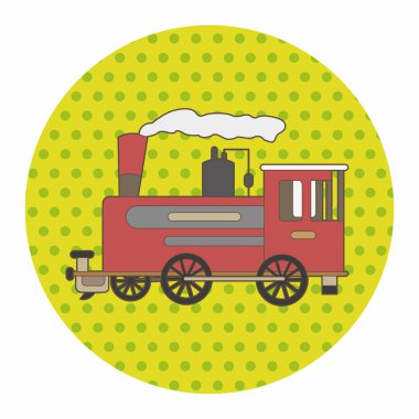 ulaşım tren Tema öğeleri vektör, eps