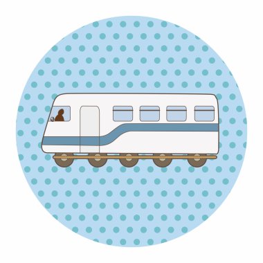 ulaşım tren Tema öğeleri vektör, eps