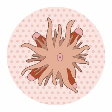 Deniz hayvan mercan karikatür Tema öğeleri