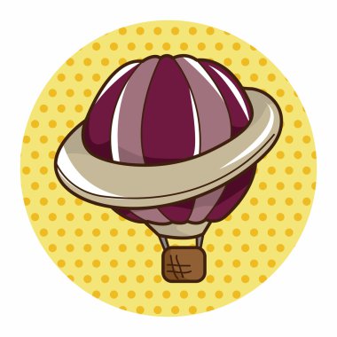 Stil sıcak hava balon Tema öğeleri vektör, eps
