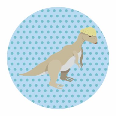 dinozor karikatür Tema öğeleri vektör, eps