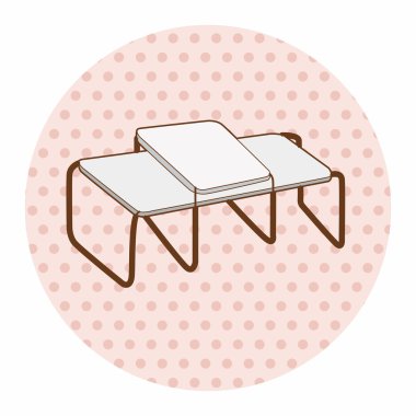 mobilya Tema koltuk kanepe öğeleri vektör, eps