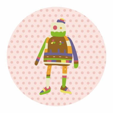 机器人主题元素矢量、 eps
