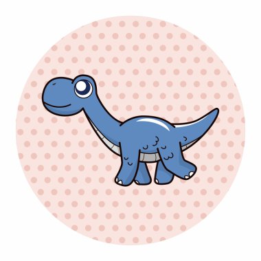 dinozor karikatür Tema öğeleri vektör, eps