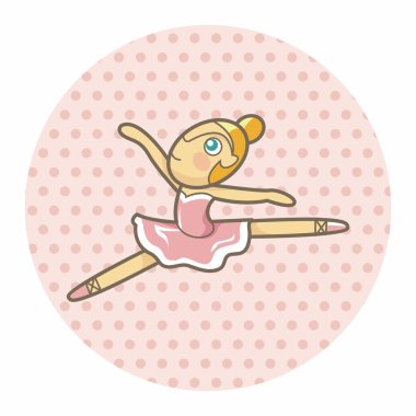 Bale dansçısı Tema öğeleri vektör, eps