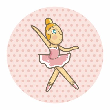 Bale dansçısı Tema öğeleri vektör, eps