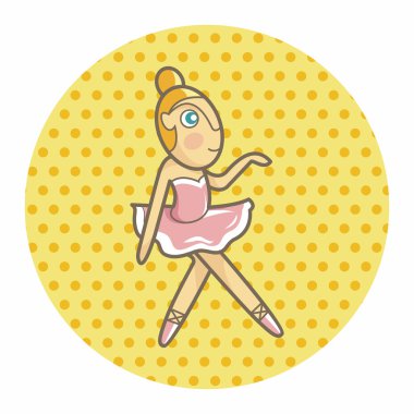 Bale dansçısı Tema öğeleri vektör, eps