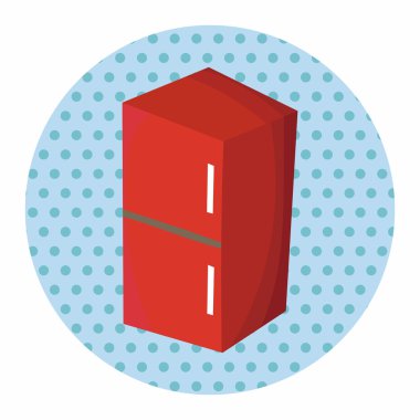 mobilya Tema buzdolabı öğeleri vektör, eps