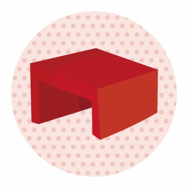 mobilya Tema tablo Resepsiyon elemanları vektör, eps