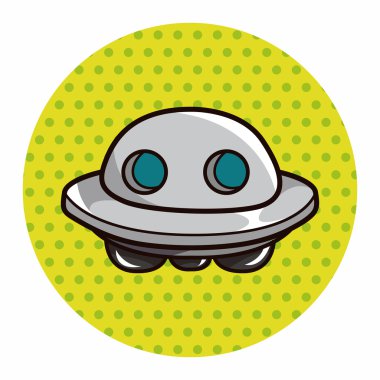 Boşluk Ufo Tema öğeleri vektör, eps