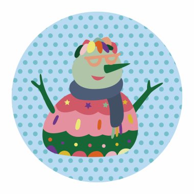 kardan adam karikatür öğeleri vektör, eps