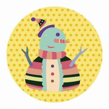 kardan adam karikatür öğeleri vektör, eps