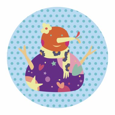 kardan adam karikatür öğeleri vektör, eps