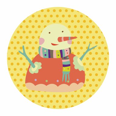 kardan adam karikatür öğeleri vektör, eps