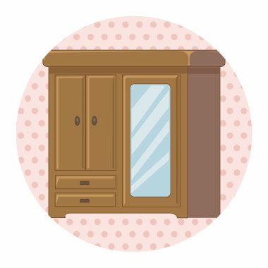 mobilya Tema kabine öğeleri vektör, eps