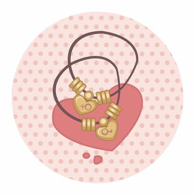 Çift kolye Tema öğeleri