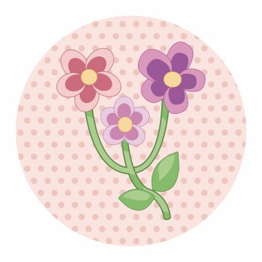 Tema öğeleri vektör çiçek, eps