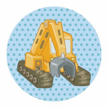 Ulaşım Ekskavatör kamyon Tema öğeleri