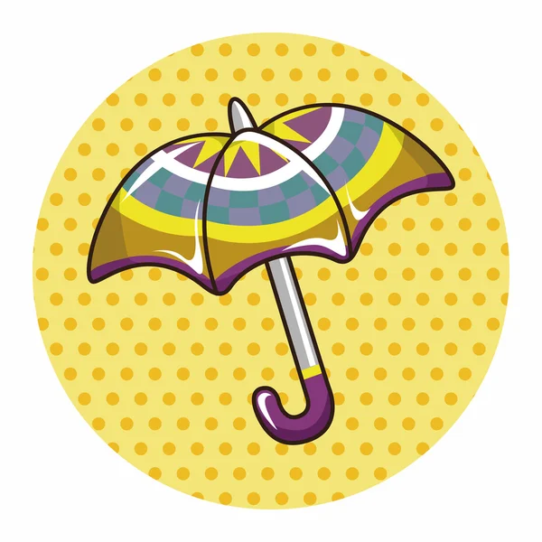 Elementi a tema ombrello vettore, eps — Vettoriale Stock