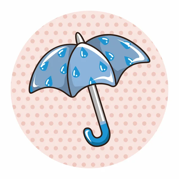 Векторні елементи теми парасольки, зберігається — стоковий вектор