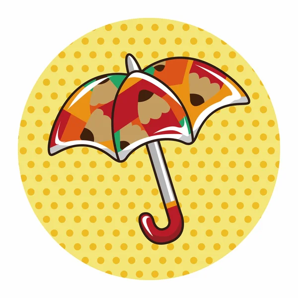 우산 테마 요소 벡터, eps — 스톡 벡터
