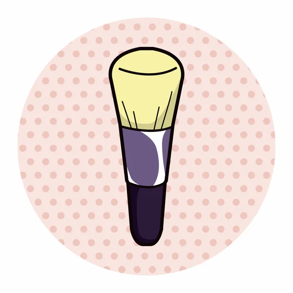 Make-up borstel thema elementen vector, eps — Stockvector