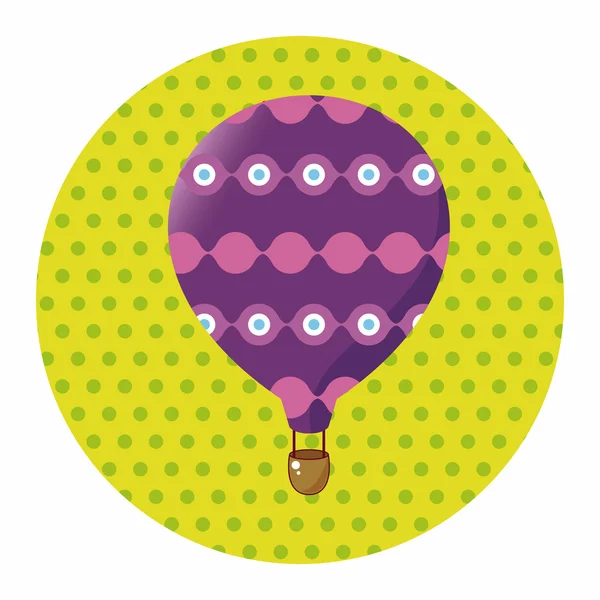 Stijl hete lucht ballon thema elementen vector, eps — Stockvector