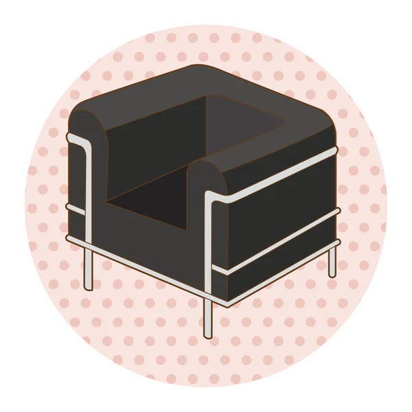 Furniture theme chair sofa elements vector,eps — Stock Vector
