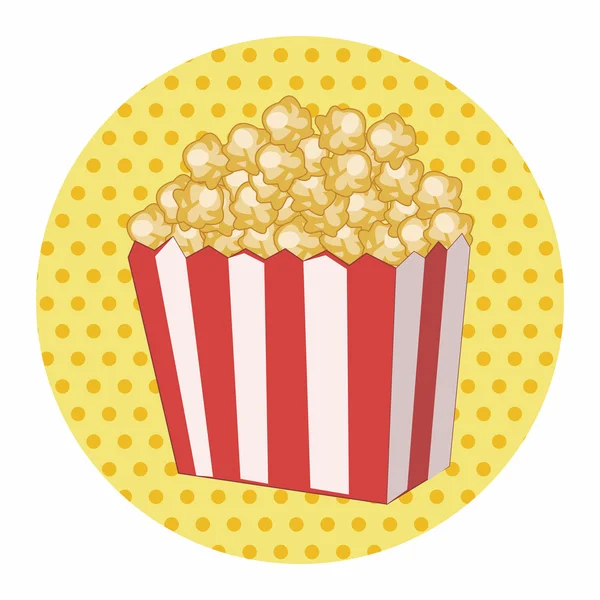 Pop corn éléments de thème — Image vectorielle