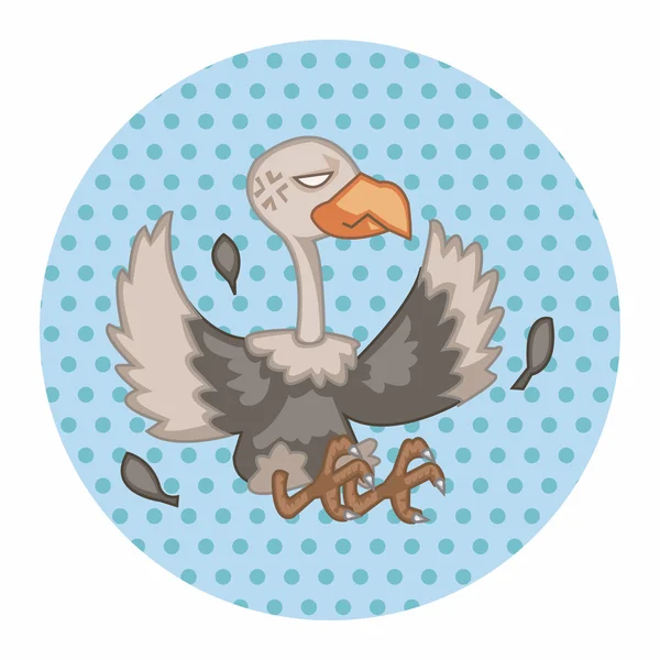 Bird condor cartoon theme elements vector,eps — Stock Vector
