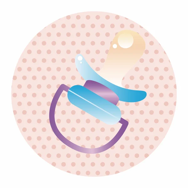 Baby pacifiers theme elements — Stock Vector