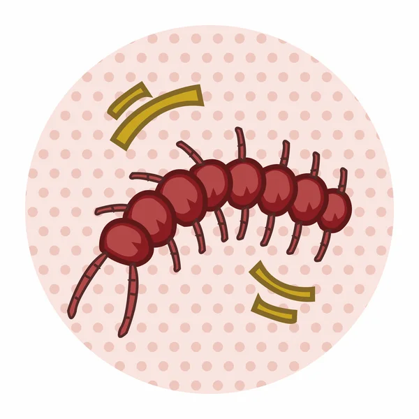 Elementos de desenhos animados bug — Vetor de Stock