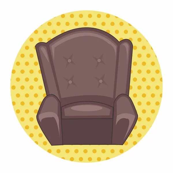 Meubles thème chaise éléments canapé vecteur, eps — Image vectorielle