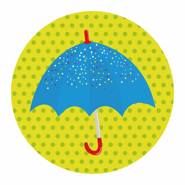 Umbrella theme elemets vector,eps — Stock Vector