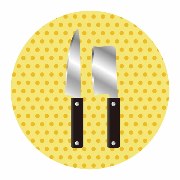 Éléments thème couteau de cuisine vecteur, eps — Image vectorielle