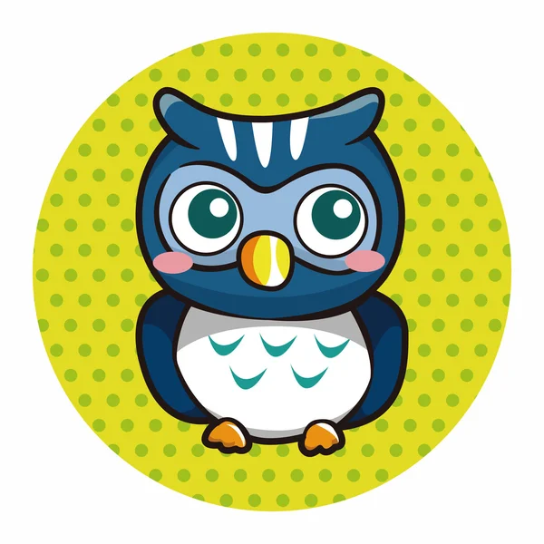 Owl cartoon theme elements vector,eps — Stock Vector