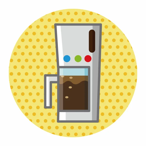 家电主题咖啡机元素 — 图库矢量图片