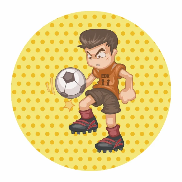 Sport soccer player theme elements vector,eps — Stock Vector