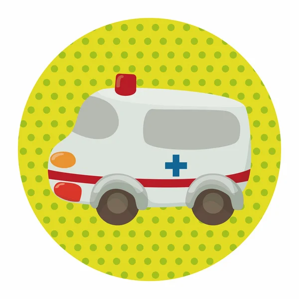 Transport ambulance thema-elementen — Stockvector