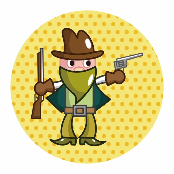 Cowboy thema elementen vector, eps — Stockvector