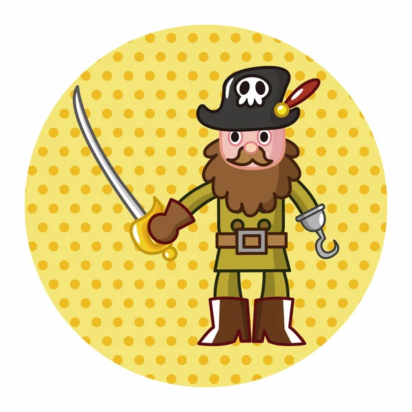 Éléments de thème pirate — Image vectorielle