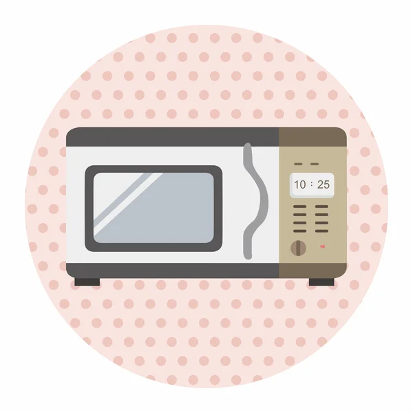 Huistoestellen thema magnetron-elementen — Stockvector