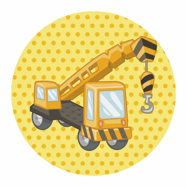 Transportation excavator truck theme elements — Stock Vector