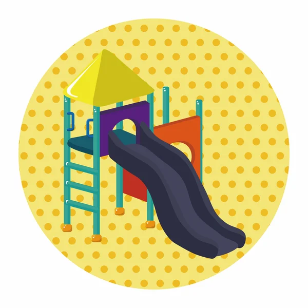 Playground slide theme elements — Stock Vector