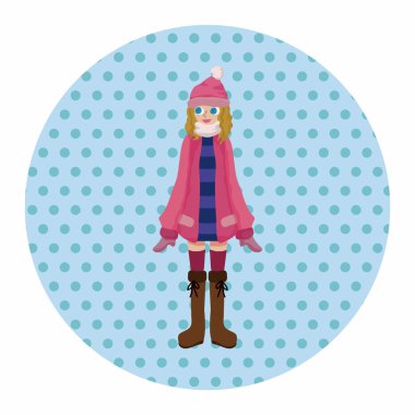 Bayan kız çizgi film Tema öğeleri