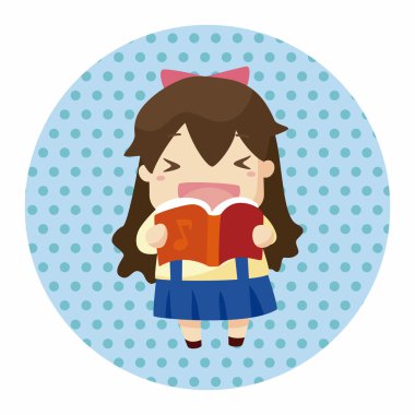 Öğrenci çizgi film Tema öğeleri