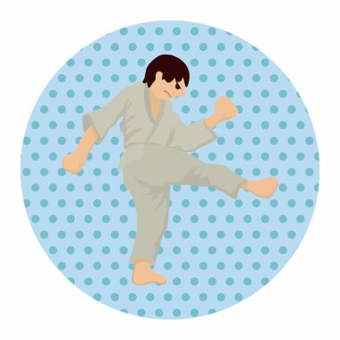 Taekwondo Tema öğeleri vektör, eps